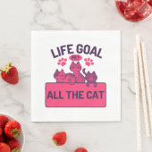 ライフゴールペットオールザキャット引用文 スタンダードランチョンナプキン (インサイチュ)