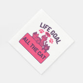 ライフゴールペットオールザキャット引用文 スタンダードランチョンナプキン (角)