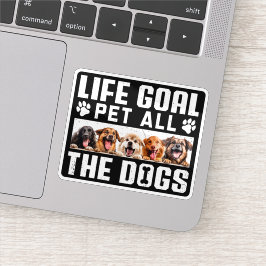 ライフゴールペットオールドッグおもしろいことわざドッグ恋人 シール