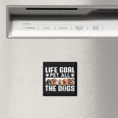 ライフゴールペットオールドッグおもしろいことわざドッグ恋人 マグネット (インサイチュ (食洗機))