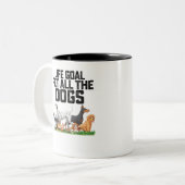 ライフゴールペットザドッグズ ツートーンマグカップ (正面左)