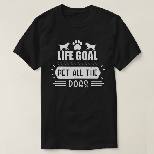 ライフゴールペットザドッグズ Tシャツ (デザイン正面)
