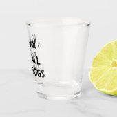 ライフゴール：すべての犬をペット ショットグラス (右)