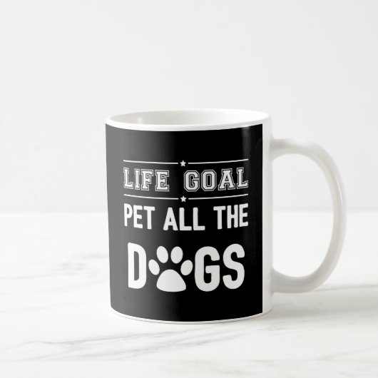 ライフゴール：ペットすべての犬II コーヒーマグカップ (右)