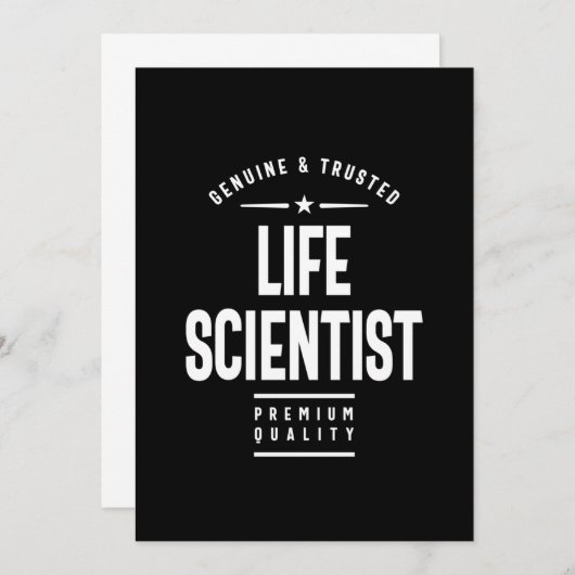 ライフサイエンティスト役職ギフト 招待状 (正面/裏面)
