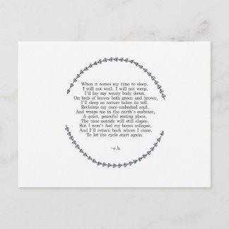 ライフサイクルの郵便はがき ポストカード