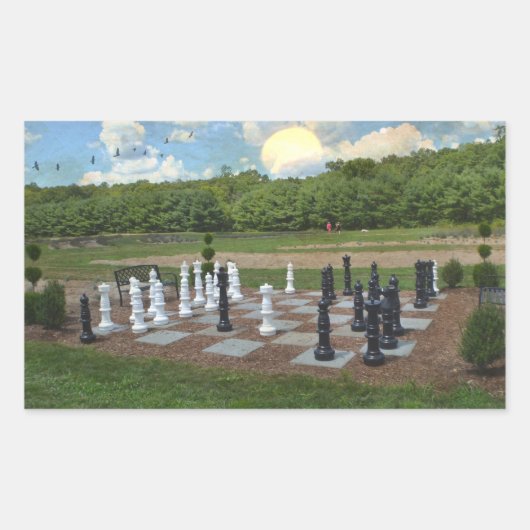 ライフサイズチェス 長方形シール (正面)