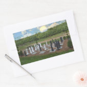 ライフサイズチェス 長方形シール (封筒)