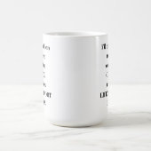 ライフサポートレベルの差 コーヒーマグカップ (中央)