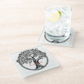 ライフサンダーの木_Cove ガラスコースター (アングル)