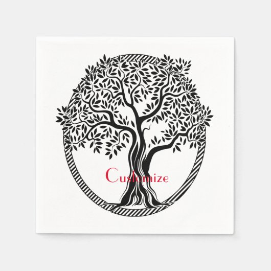 ライフサンダーの木_Cove スタンダードカクテルナプキン (正面)