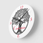 ライフサンダーの木_Cove ラウンド壁時計 (傾斜)