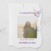 ライフサービスお祝いバタフライ招待状 招待状 (正面)