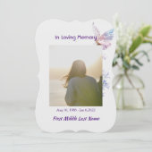 ライフサービスお祝いバタフライ招待状 招待状 (スタンド正面)