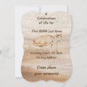 ライフサービスお祝いビーチウミガメ 招待状 (裏面)