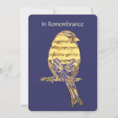 ライフサービスのお祝い招待状音楽ソングバード 招待状 (正面)