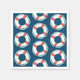 ライフサ航海のーバーベビーシャワーボーイ海誕生日 スタンダードカクテルナプキン