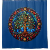 ライフシャワーカーテンの木 シャワーカーテン (正面)