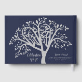 ライフシルバーツリーのお祝い パーソナライズされた ゲストブック (裏面)