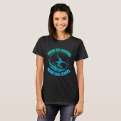 ライフシンプルは水を追加するおもしろいSurf Lover Gif Tシャツ (正面フル)