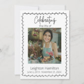 ライフシンプルプログラムのお祝いリーフ葬儀システム 招待状 (正面)