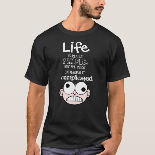 ライフシンプル引用文Tシャツ Tシャツ (正面)