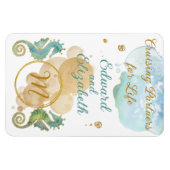 ライフシーホースのカップルのクルージングパートナー マグネット (横)