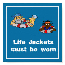 ライフジャケットはポスターでな擦り切れたい