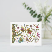 ライフジャコビーン刺繍の木 ポストカード (スタンド正面)