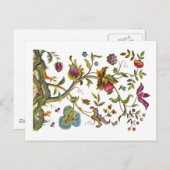 ライフジャコビーン刺繍の木 ポストカード (正面/裏面)