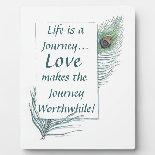 ライフジャーニー愛やりがいのあるヴィンテージプラーク フォトプラーク (正面)
