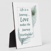 ライフジャーニー愛やりがいのあるヴィンテージプラーク フォトプラーク (側面)