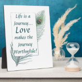 ライフジャーニー愛やりがいのあるヴィンテージプラーク フォトプラーク (側面)