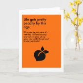 ライフスはピーチ…グリーティングカード カード (黄色い花)