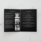 ライフスクリプエレガントトのお祝い4写真の葬儀 プログラム (内部)