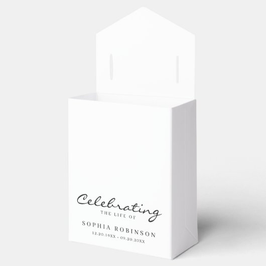 ライフスクリプトエレガント葬儀のお祝い フェイバーボックス (オープン)