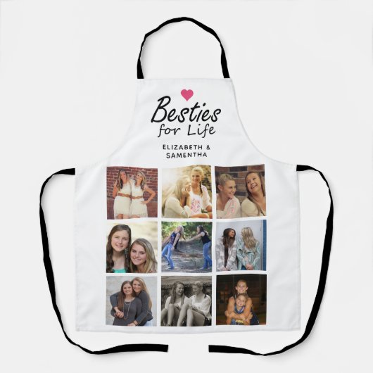 ライフスクリプト最高の友の写真コラージュ エプロン (正面)