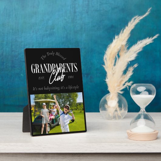 ライフスタイルおもしろいの祖父母クラブの写真 フォトプラーク (側面)