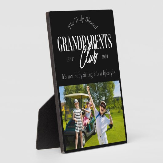 ライフスタイルおもしろいの祖父母クラブの写真 フォトプラーク (側面)