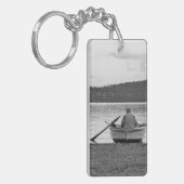 ライフスタイルカッコいい写真：エーゲ海の漁師 キーホルダー (正面左)