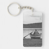 ライフスタイルカッコいい写真：エーゲ海の漁師 キーホルダー (正面)