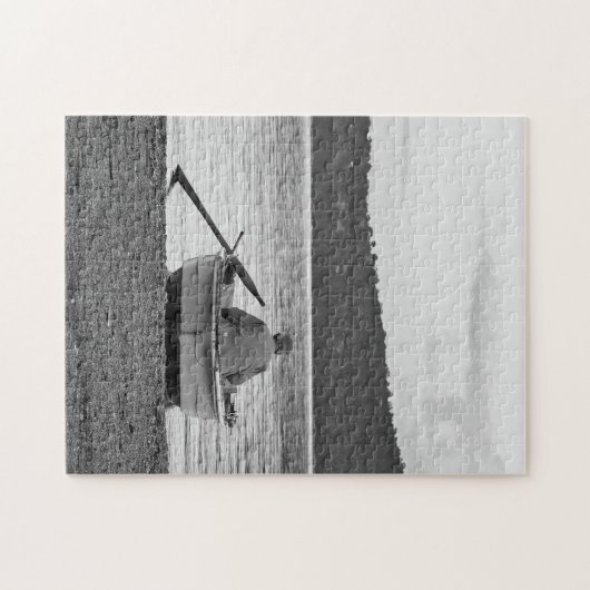 ライフスタイルカッコいい写真：エーゲ海の漁師 ジグソーパズル (横)