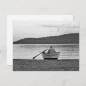 ライフスタイルカッコいい写真:エーゲ海の漁師 ポストカード (正面/裏面)