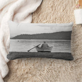 ライフスタイルカッコいい写真：エーゲ海の漁師 ランバークッション (ブランケット)