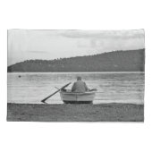 ライフスタイルカッコいい写真：エーゲ海の漁師 枕カバー (裏面)