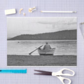 ライフスタイルカッコいい写真：エーゲ海の漁師 薄葉紙 (クラフト)