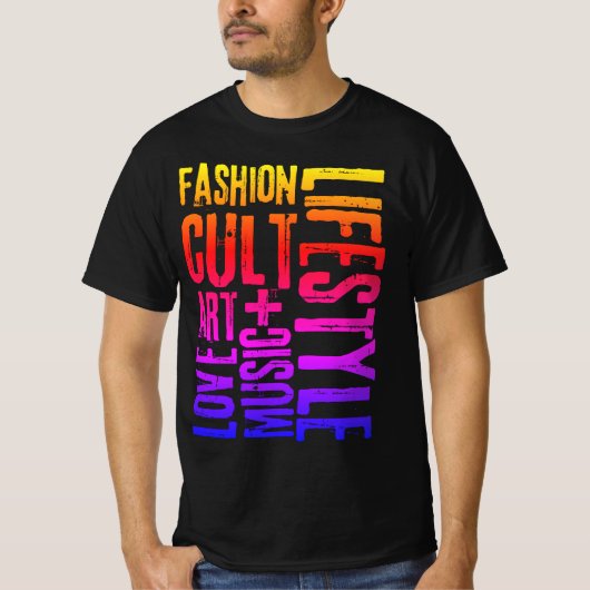 ライフスタイルファッションCULT – カラー Tシャツ (正面)