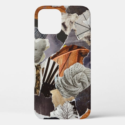 ライフスタイル環境効果(灰色、茶、黒、および黒) Case-Mate iPhoneケース (裏面)