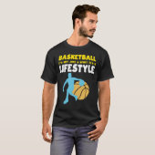 ライフスタイル ゲーム スポーツ バスケット ボール バスケットボール ファミ Tシャツ (正面フル)