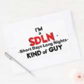 ライフスタイル(日上の夜)モットー 長方形シール (封筒)